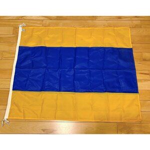 Nautical Flag Letter "D" from Salvage Vessel